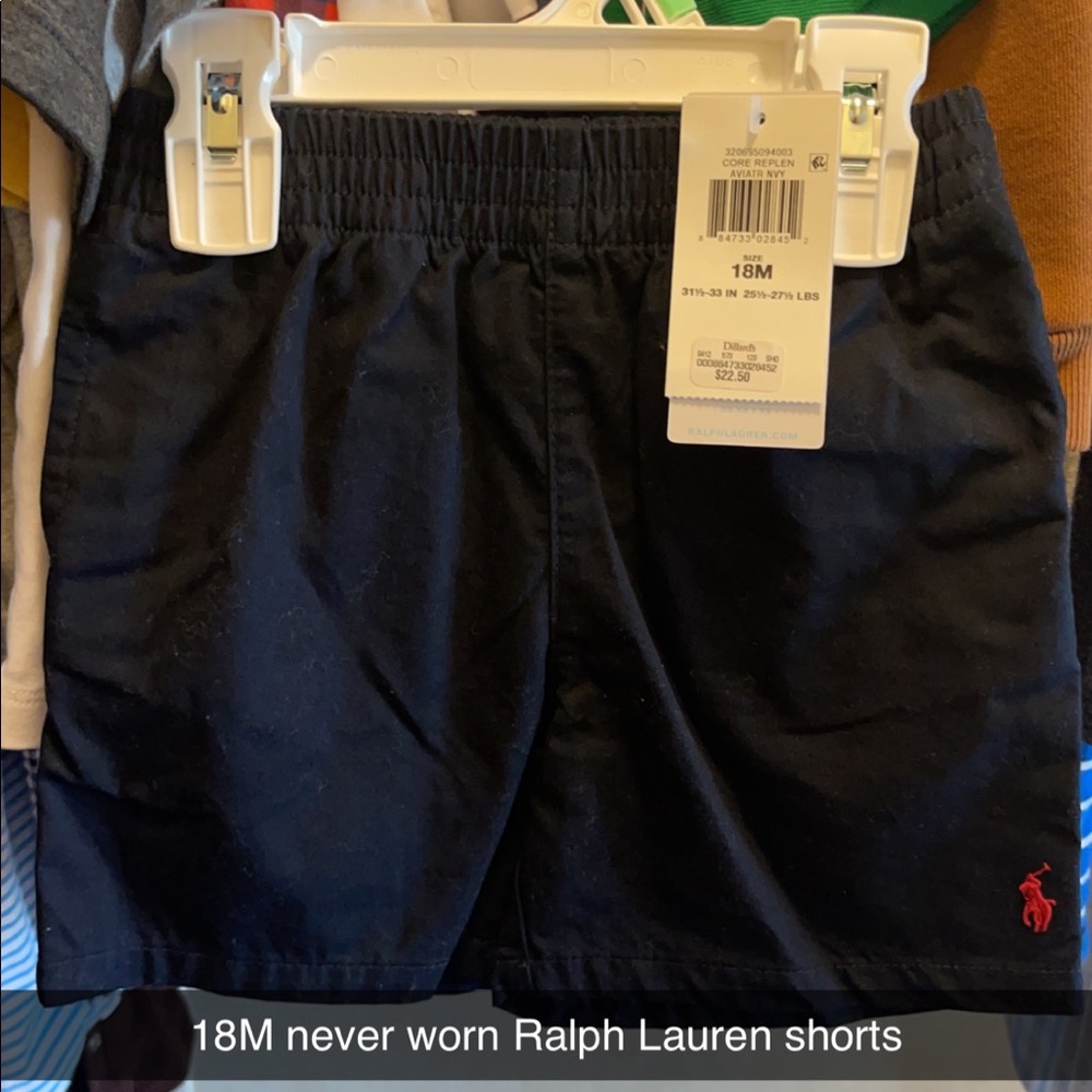 18M navy blue Ralph Lauren shorts